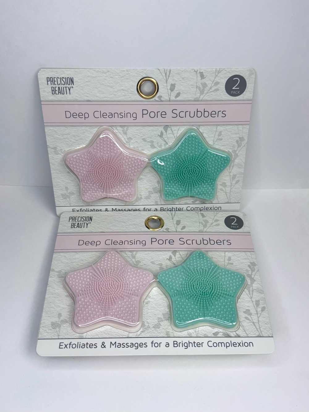 Deep Cleansing Pore Scrubbers - Pink & Green (2 Pack)